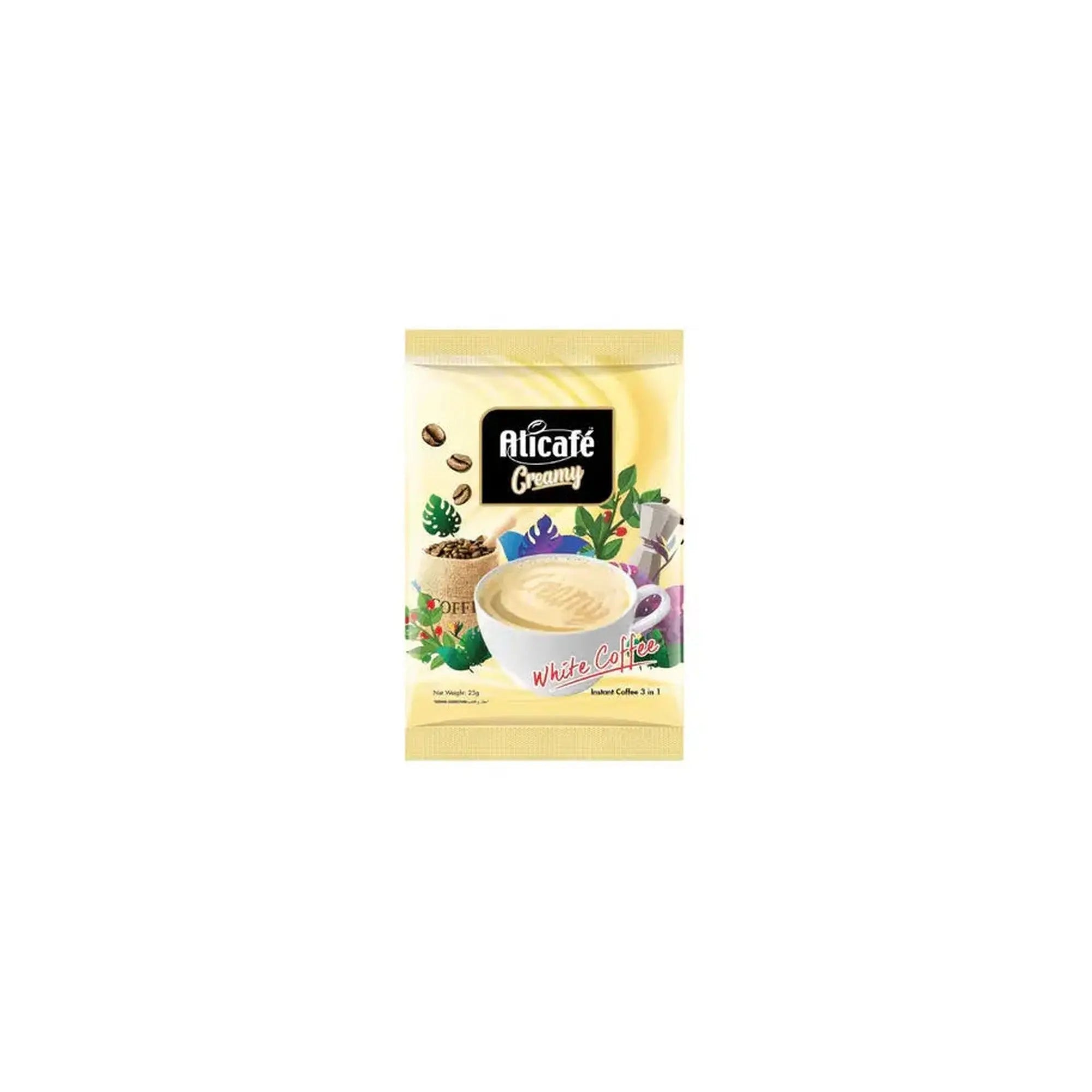 Alicafe - Creamy White Coffee 3-in-1 Instant Coffee - 30 gm - 10 Sachets at Coffee & Cream Egypt