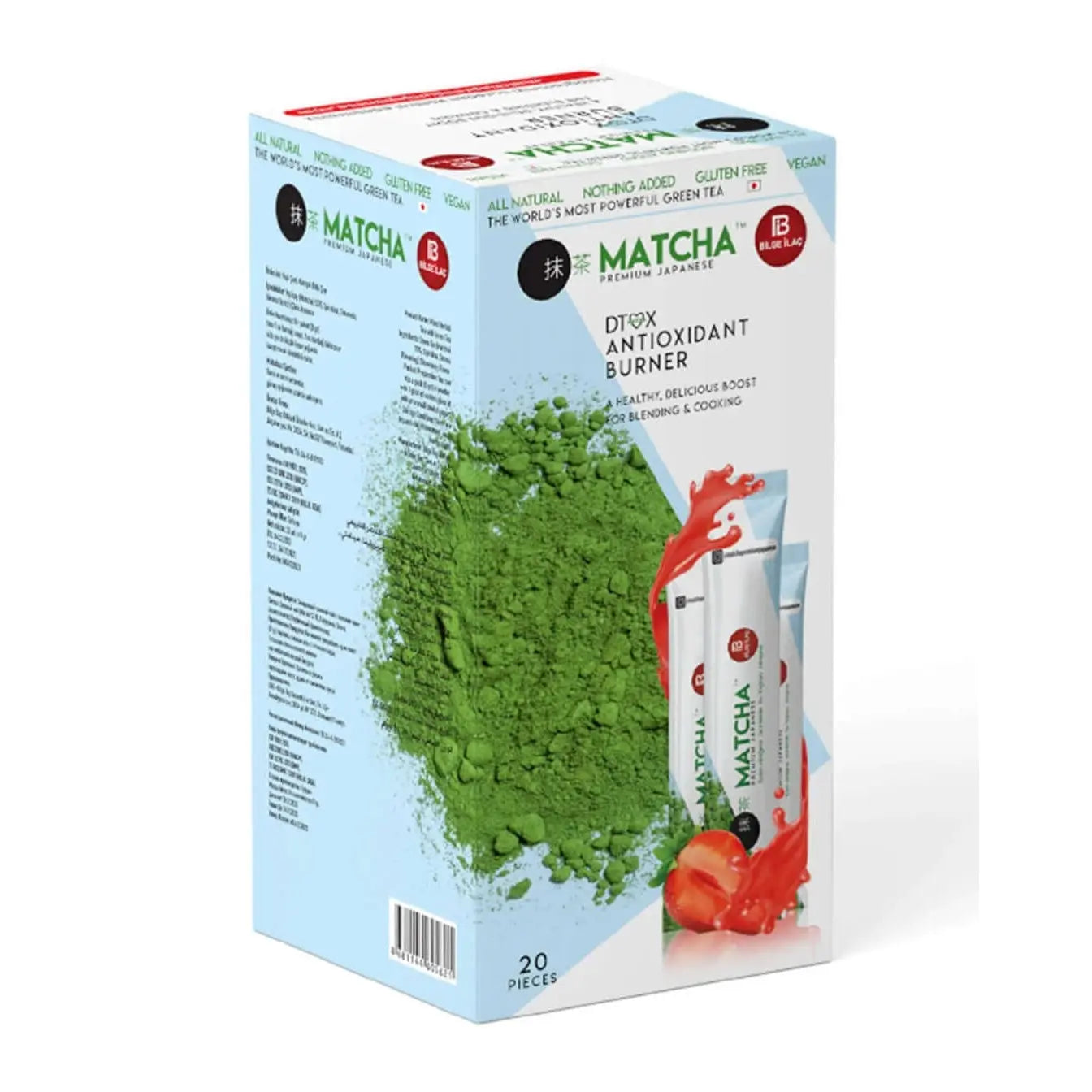 Matcha - Premium Detox Antioxidant Burner With Strawberry Flavour -20 Piece at Coffee & Cream Egypt