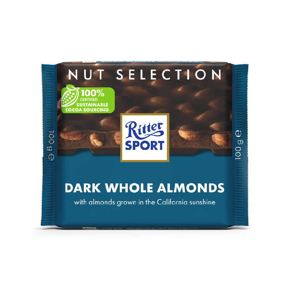 Ritter Sport - Dark Chocolate With Whole Almonds - 100g