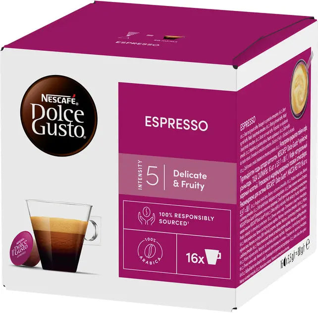 Nescafe Dolce Gusto Espresso Intenso 5 Coffee Capsules - 16 Capsules at Coffee & Cream Egypt