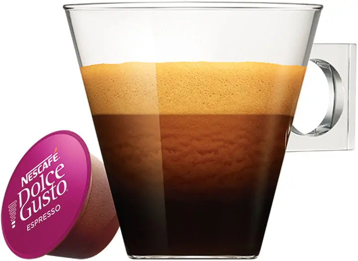 Order Nescafe Dolce Gusto Espresso 5 Coffee - 16 Capsules for LE 395.00 at Coffee & Cream, All your coffee needs in one place. Shop Coffee, Beans, Ground Coffee, Instant Coffee, Creamers, Coffee Machines, Blenders, Coffee and more. 50+ Brands Monin, Lavaz