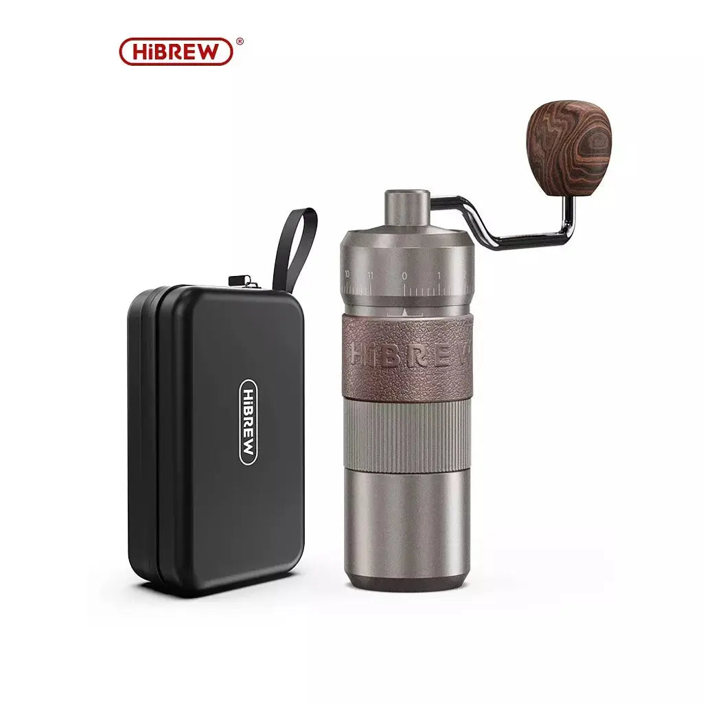 Order HiBREW - Manual Coffee Grinder Portable - G4B for LE 4250.00 at Coffee & Cream, All your coffee needs in one place. Shop Coffee, Beans, Ground Coffee, Instant Coffee, Creamers, Coffee Machines, Blenders, and more. 50+ Brands Monin, Lavazza, Starbuck