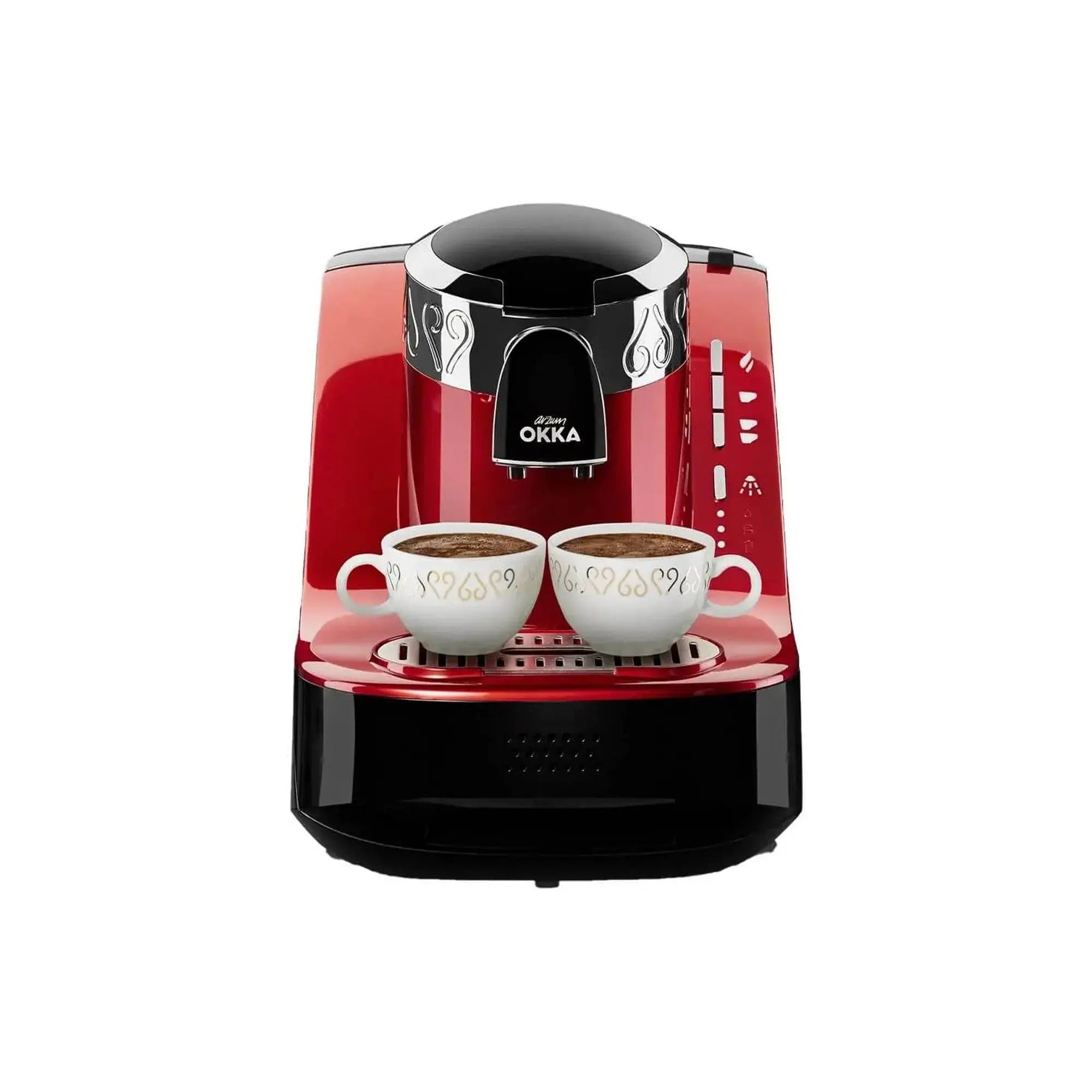 Order Arzum Okka - Turkish Coffee Machine - Red/Chrome - OK002 for LE 15199.00 at Coffee & Cream, All your coffee needs in one place. Shop Coffee, Beans, Ground Coffee, Instant Coffee, Creamers, Coffee Machines, Blenders, and more. 50+ Brands Monin, Lavaz