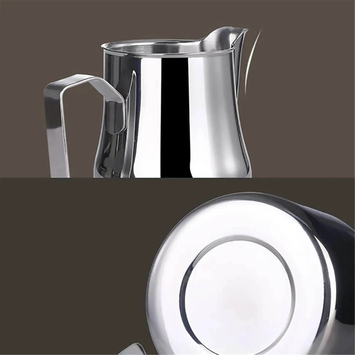 Order Stainless Steel Milk Frothing Pitcher - 350 ml for LE 350.00 at Coffee & Cream, All your coffee needs in one place. Shop Coffee, Beans, Ground Coffee, Instant Coffee, Creamers, Coffee Machines, Blenders, and more. 50+ Brands Monin, Lavazza, Starbuck