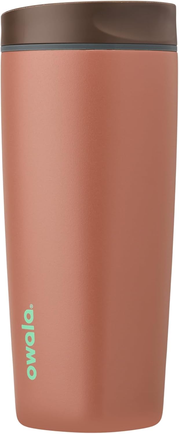 Owala SmoothSip Slider Insulated Stainless Steel Coffee Tumbler Cozy Cocoa 20oz / 590ml