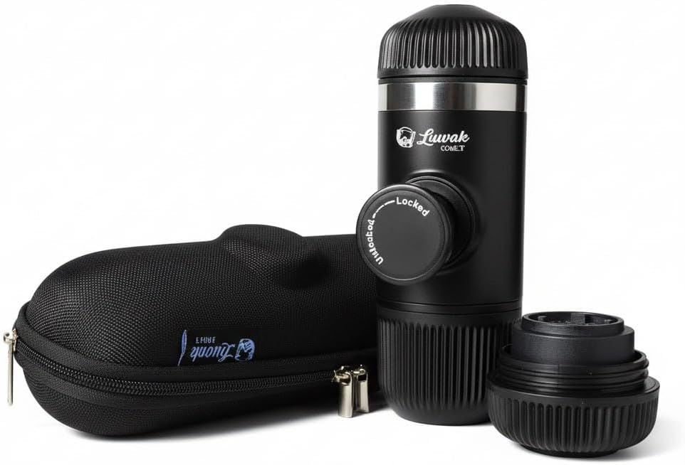 Luwak Portable Manual Espresso Machine - Black
