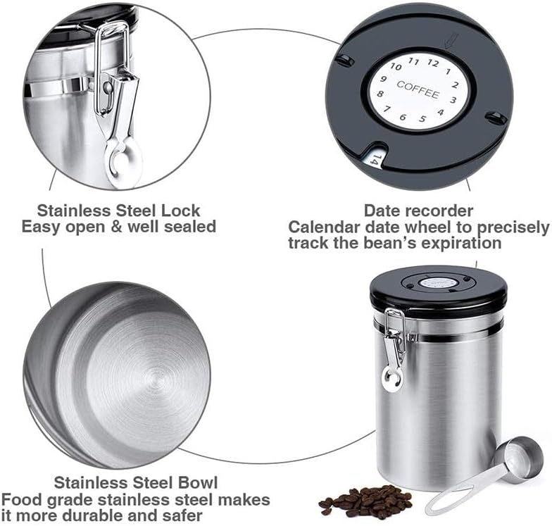 Coffee Bean Storage Canister 1.2L