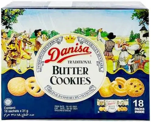 Danisa - Traditional Butter Cookies - 31g*18 piece at Coffee & Cream Egypt