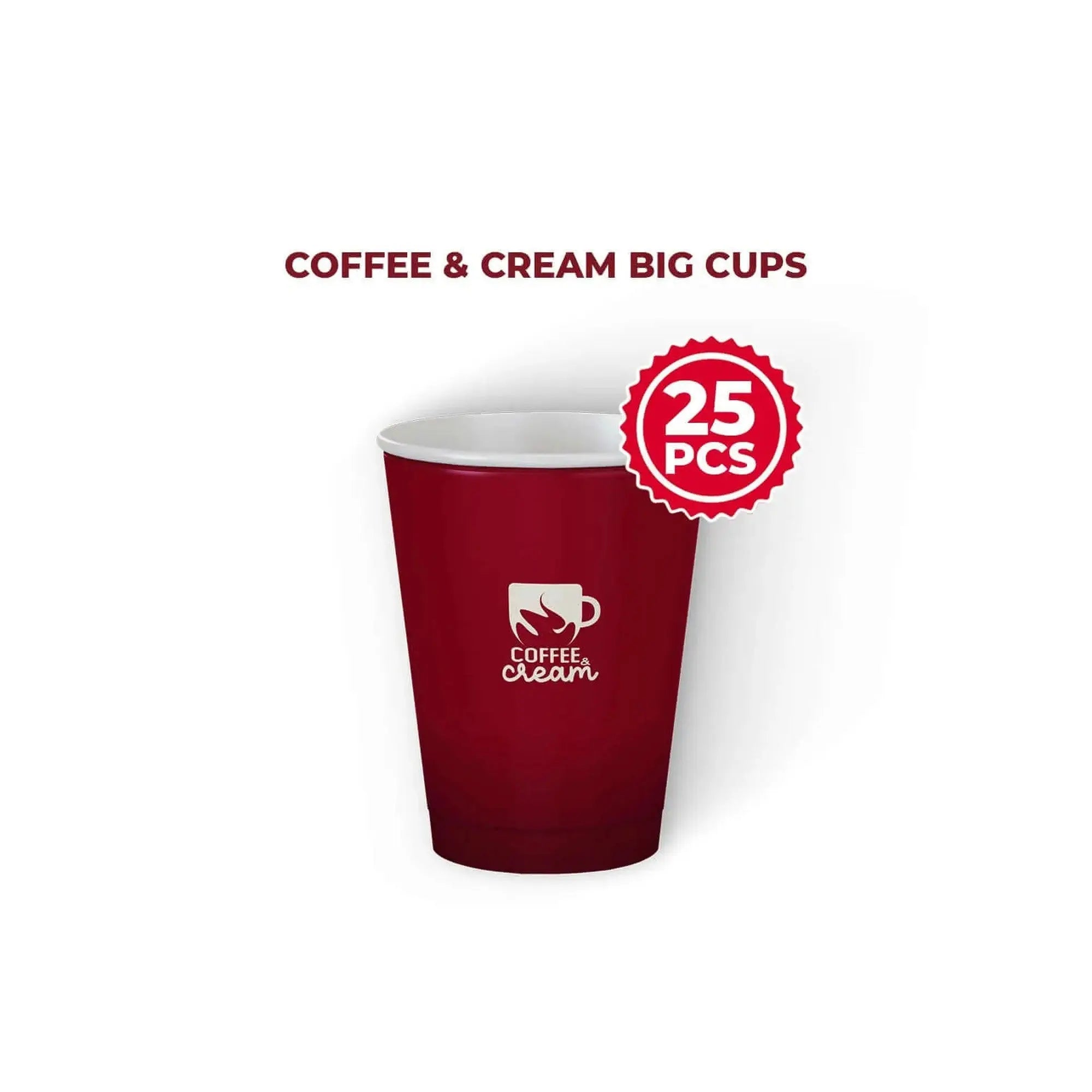 Cappuccino Cup (Pack of 25) - 350 ml at Coffee & Cream Egypt