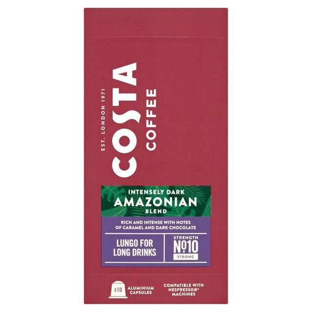 Costa Coffee - Amazonian Compatible By Nespresso - 10 capsules