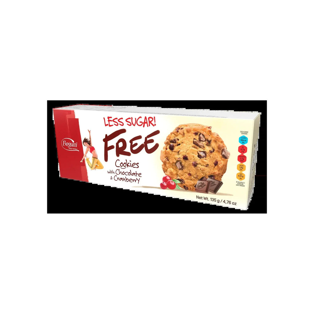 Bogutti Cookies With Chocolate and Cranberry Less Sugar 135g pack