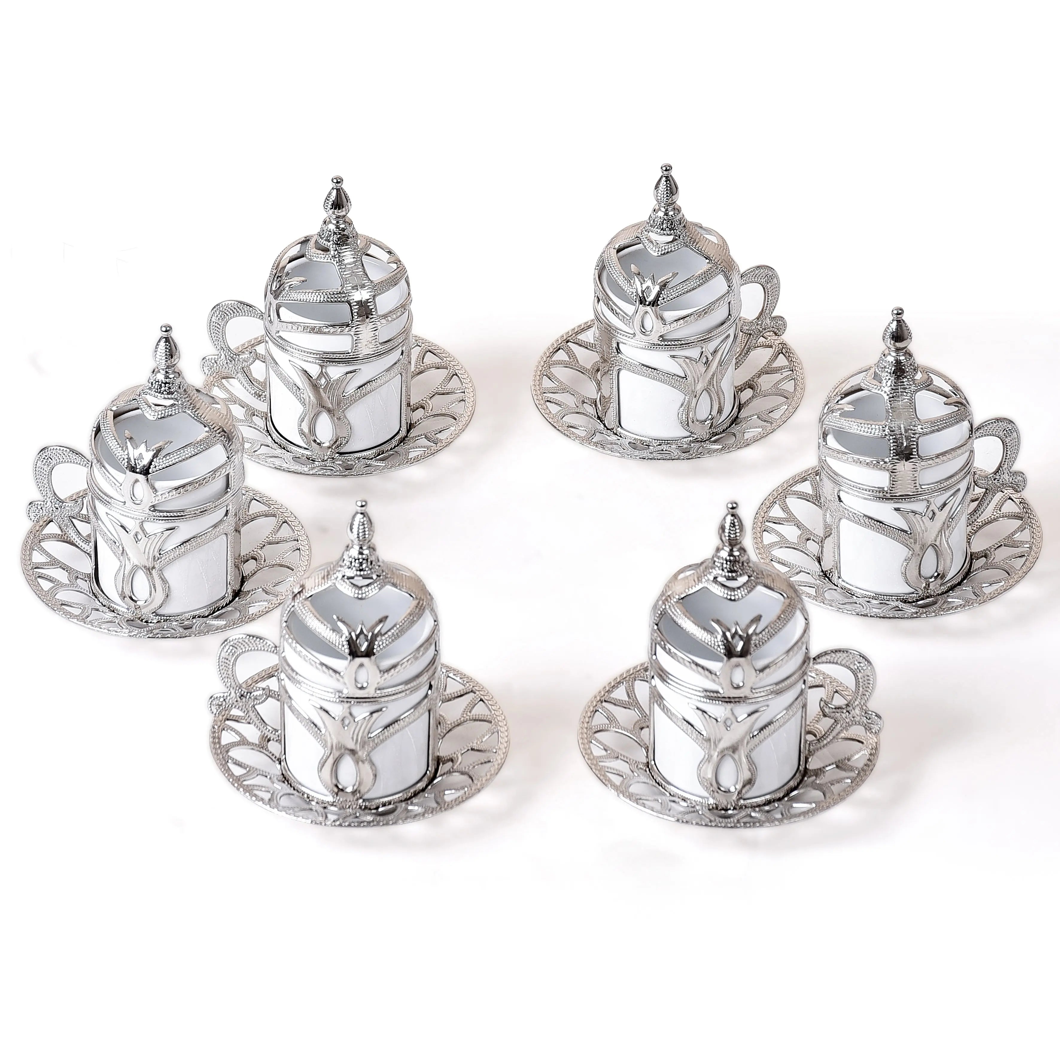 KGA1 KGA - Royal Elegance Coffee Cup 6 Pieces Set #7404 at Coffee & Cream Egypt
