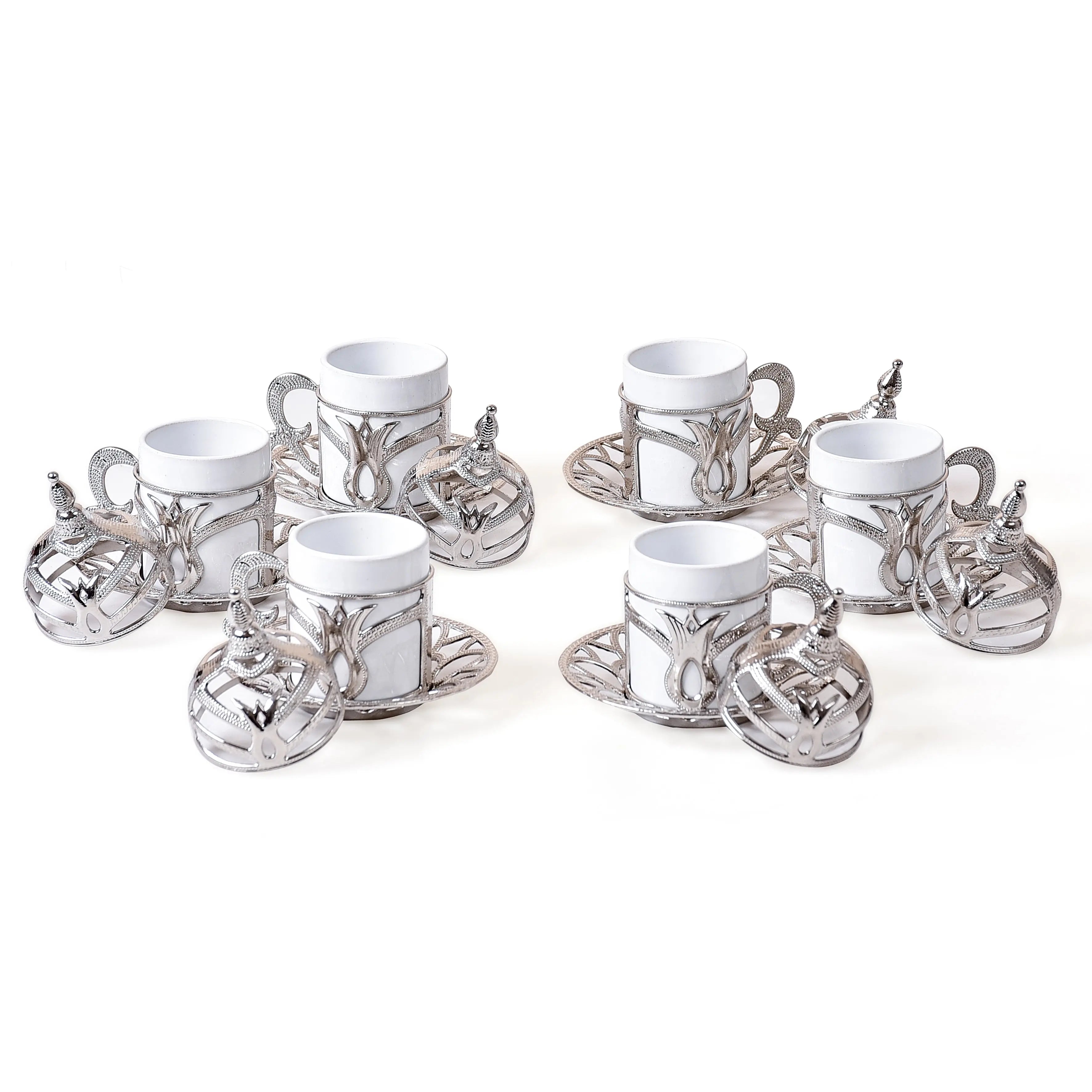 Order KGA - Royal Elegance Coffee Cup 6 Pieces Set #7404 for LE 1400.00 at Coffee & Cream, All your coffee needs in one place. Shop Coffee, Beans, Ground Coffee, Instant Coffee, Creamers, Coffee Machines, Blenders, equipment and more. 50+ Brands Monin, La