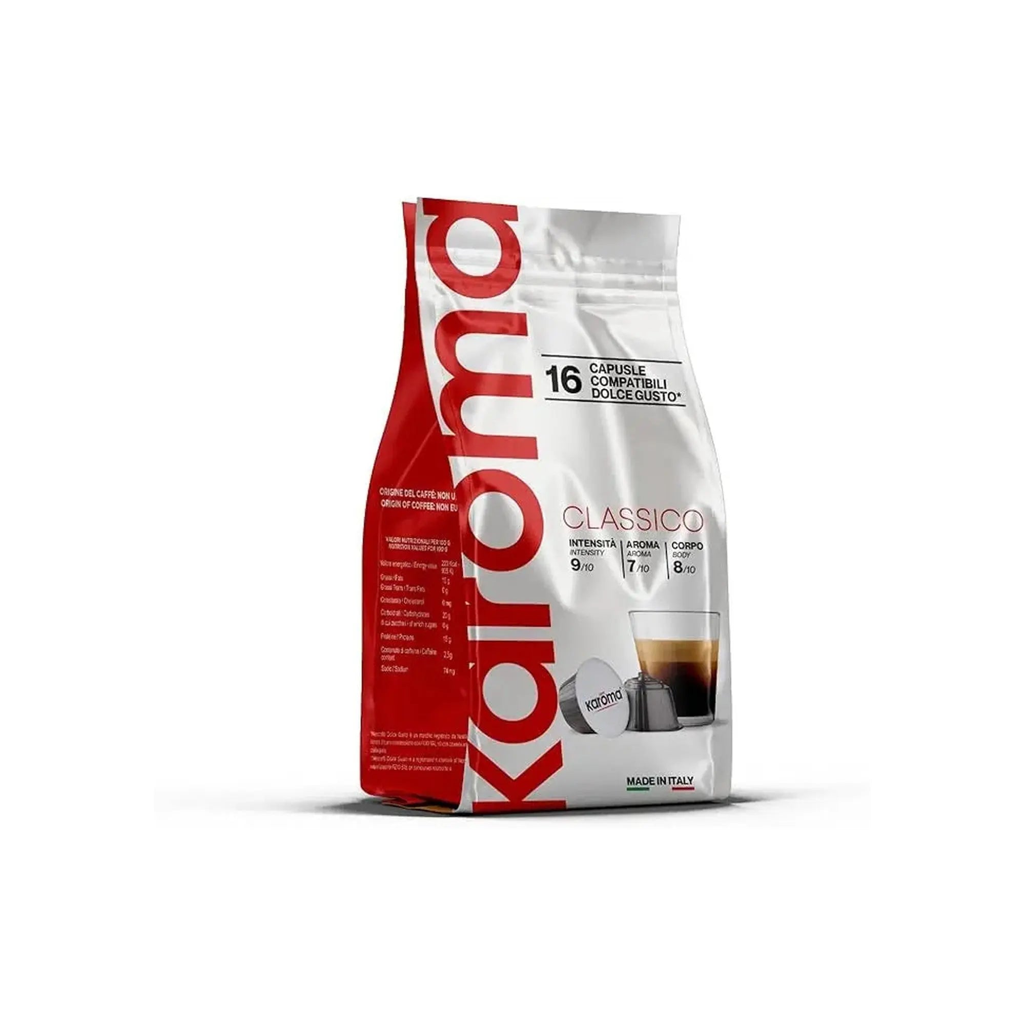 Karoma Classic Dolce Gusto Compatible Coffee Capsules - 16 Capsules at Coffee & Cream Egypt