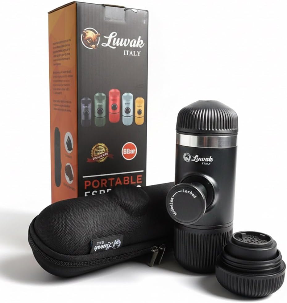 Luwak Portable Manual Espresso Machine - Black
