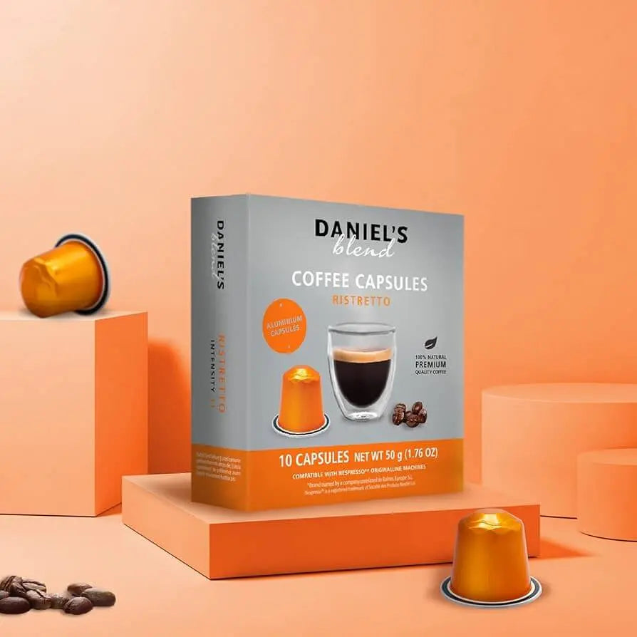 Daniel's Blend - Ristretto Compatible by Nespresso - 10 capsules at Coffee & Cream Egypt