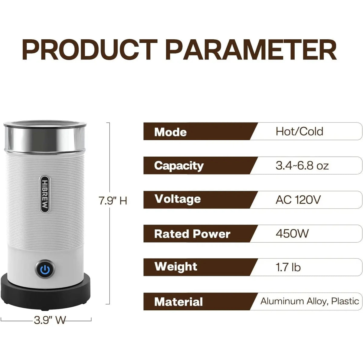 Order Hibrew - Milk Frother M1A - White for LE 2750.00 at Coffee & Cream, All your coffee needs in one place. Shop Coffee, Beans, Ground Coffee, Instant Coffee, Creamers, Coffee Machines, Blenders, and more. 50+ Brands Monin, Lavazza, Starbucks, Nespresso