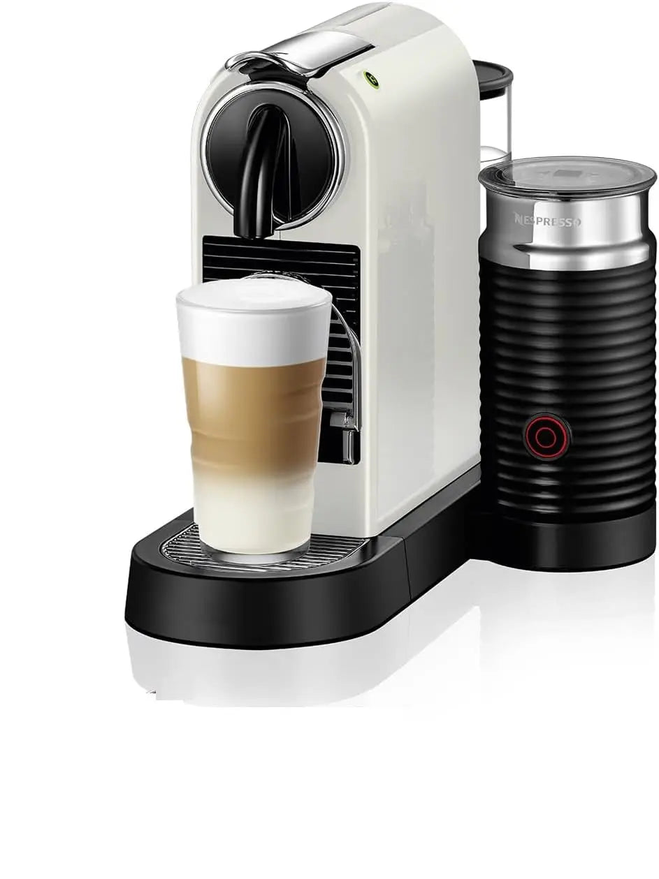 Order Nespresso EN267.BAE Citiz & Aeroccino 3 Milk Coffee Machine - White - De'Longhi for LE 16999.00 at Coffee & Cream, All your coffee needs in one place. Shop Coffee, Beans, Ground Coffee, Instant Coffee, Creamers, Coffee Machines, Blenders, and more.