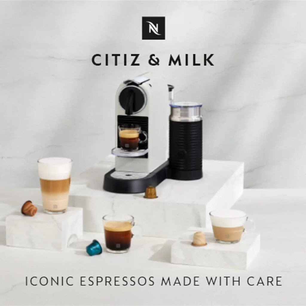 Nespresso Citiz Aeroccino Milk Coffee Machine White