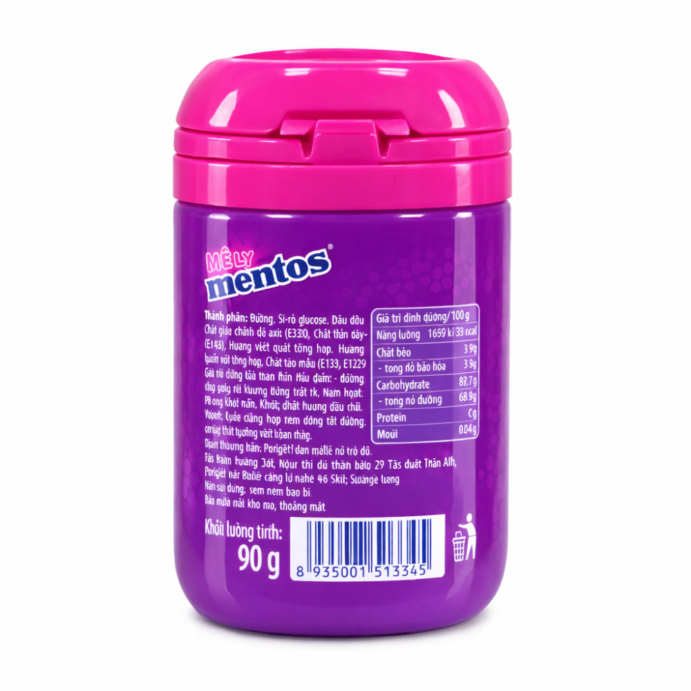 Mentos - Mely Mixed Berry Flavour - 90g