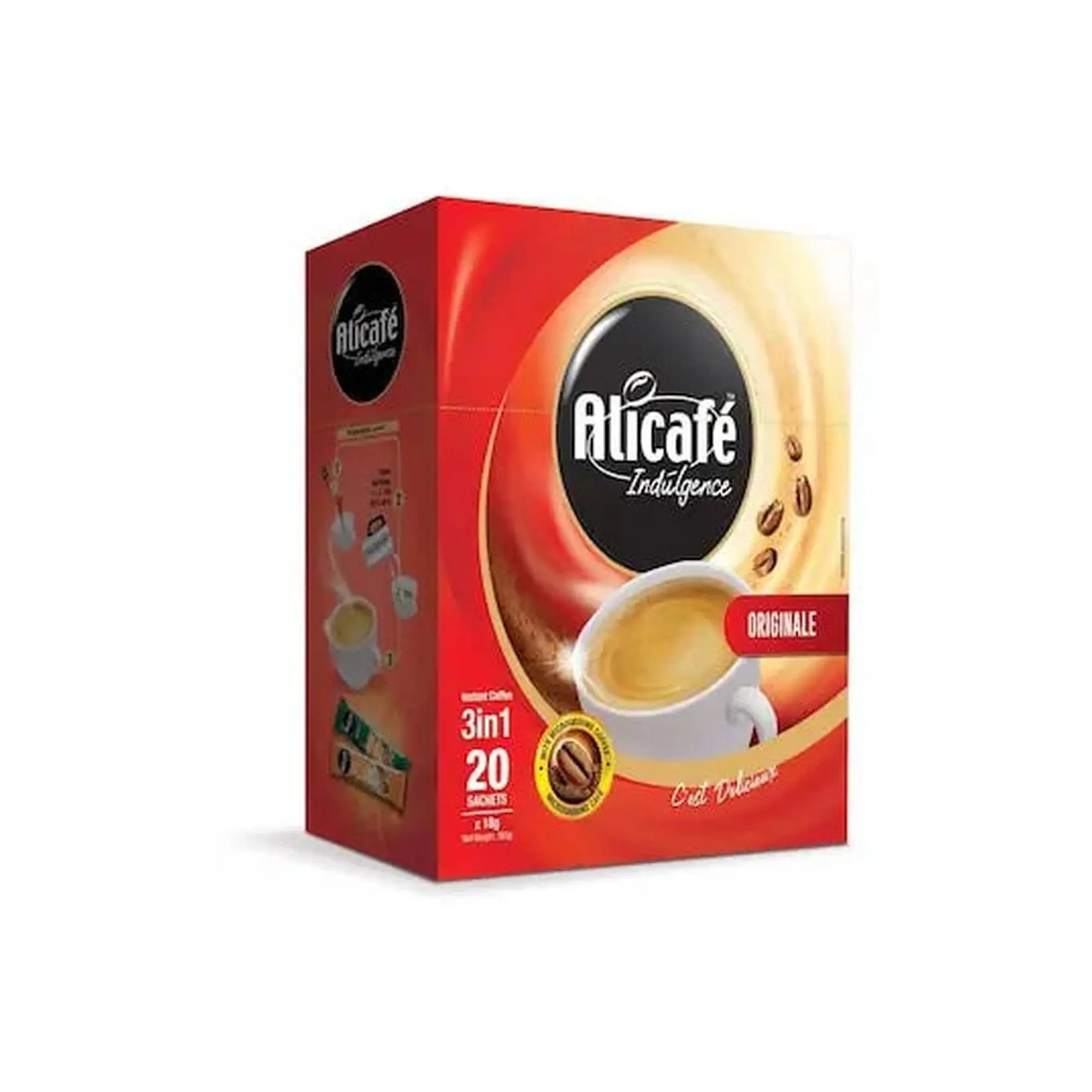 Alicafe - Original Instant 3 in 1 Coffee - 18 gm - 20 Sachets at Coffee & Cream Egypt