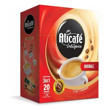 Alicafe - Original Instant 3 in 1 Coffee - 18 gm - 20 Sachets Coffee & Cream