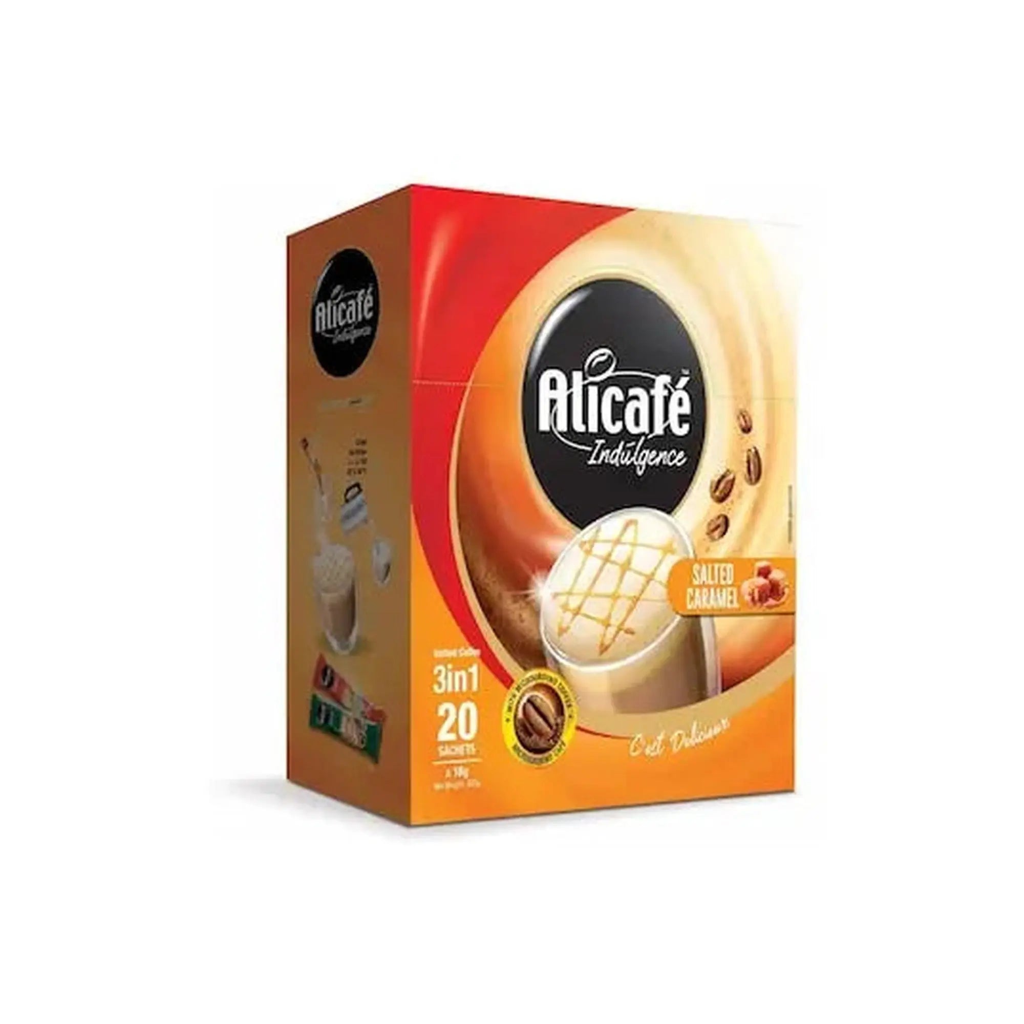 Alicafe - Salted Caramel Instant 3 in 1 Coffee - 18 gm - 20 Sachets at Coffee & Cream Egypt