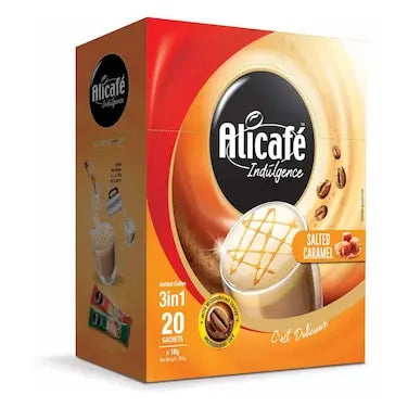 Alicafe - Salted Caramel Instant 3 in 1 Coffee - 18 gm - 20 Sachets Coffee & Cream