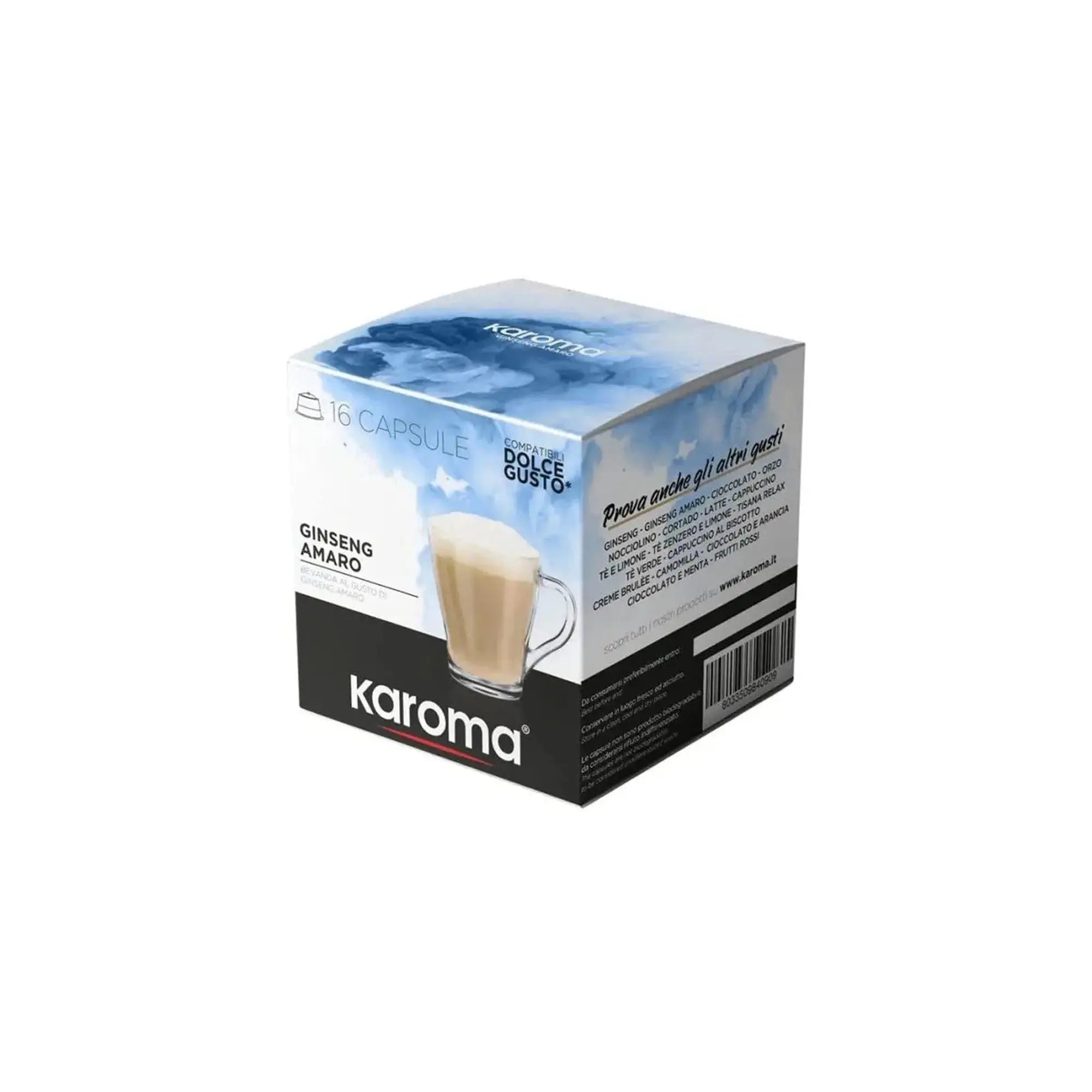 Karoma Ginseng Amaro Dolce Gusto Compatible Coffee Capsules - 16 Capsules at Coffee & Cream Egypt