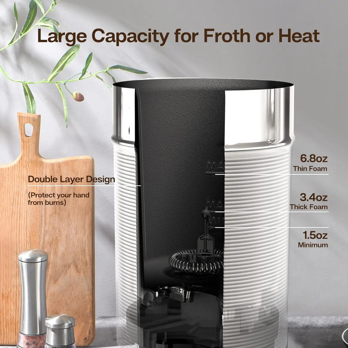 Order Hibrew - Milk Frother M1A - White for LE 2750.00 at Coffee & Cream, All your coffee needs in one place. Shop Coffee, Beans, Ground Coffee, Instant Coffee, Creamers, Coffee Machines, Blenders, and more. 50+ Brands Monin, Lavazza, Starbucks, Nespresso