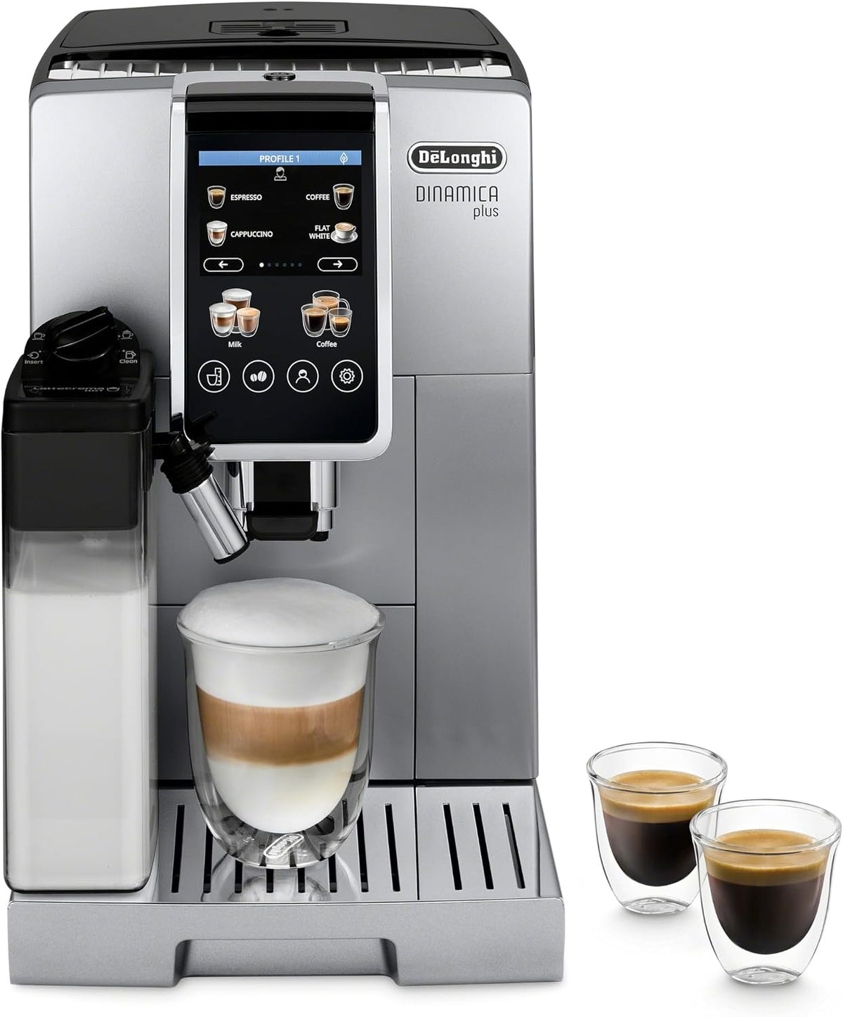 De'Longhi Dinamica Plus Automatic Coffee Machine ECAM380.95.TB Titanium Black