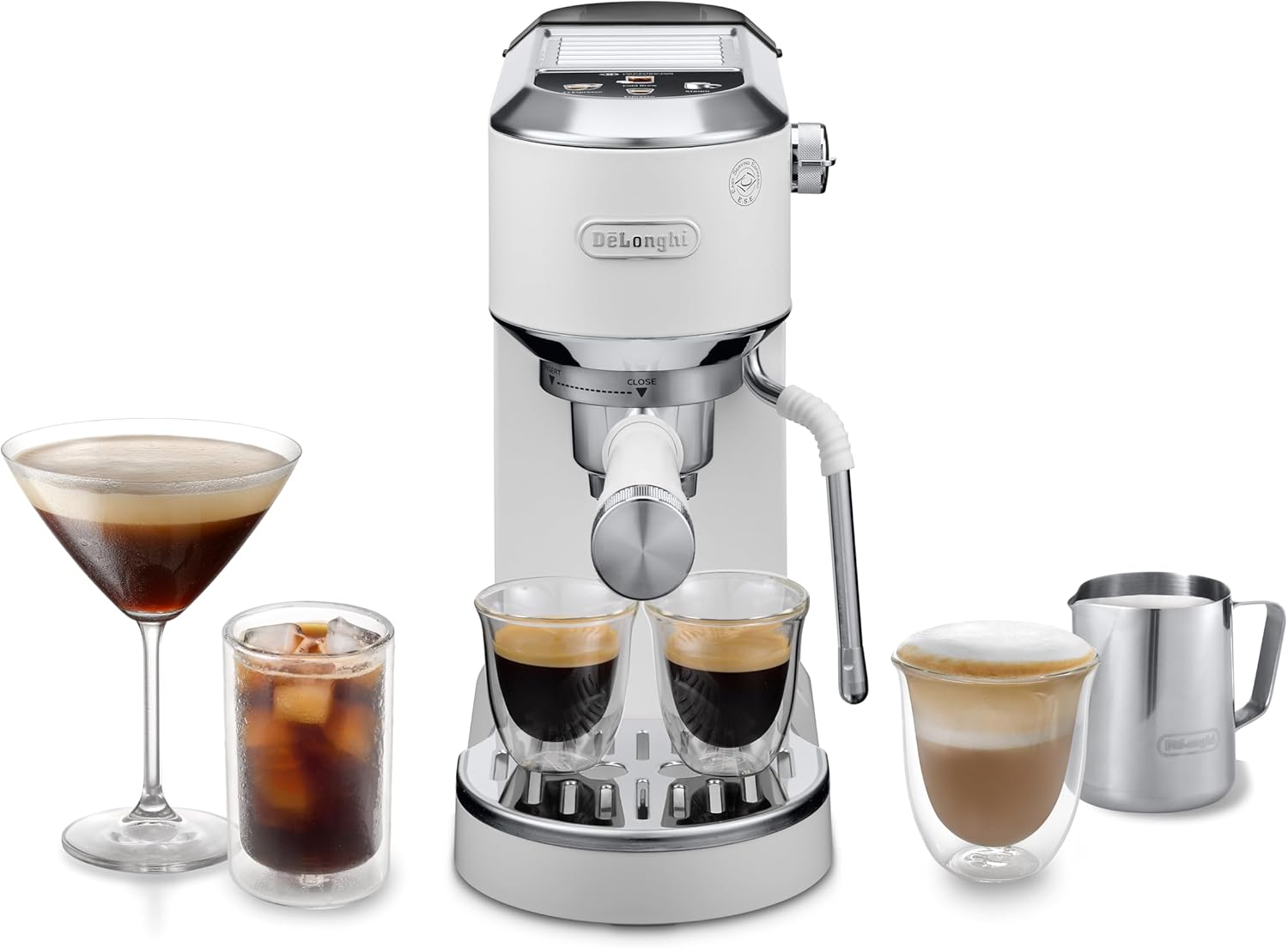 De'Longhi Dedica Duo EC890.M Espresso & Cold Brew Machine - Silver + Gifts