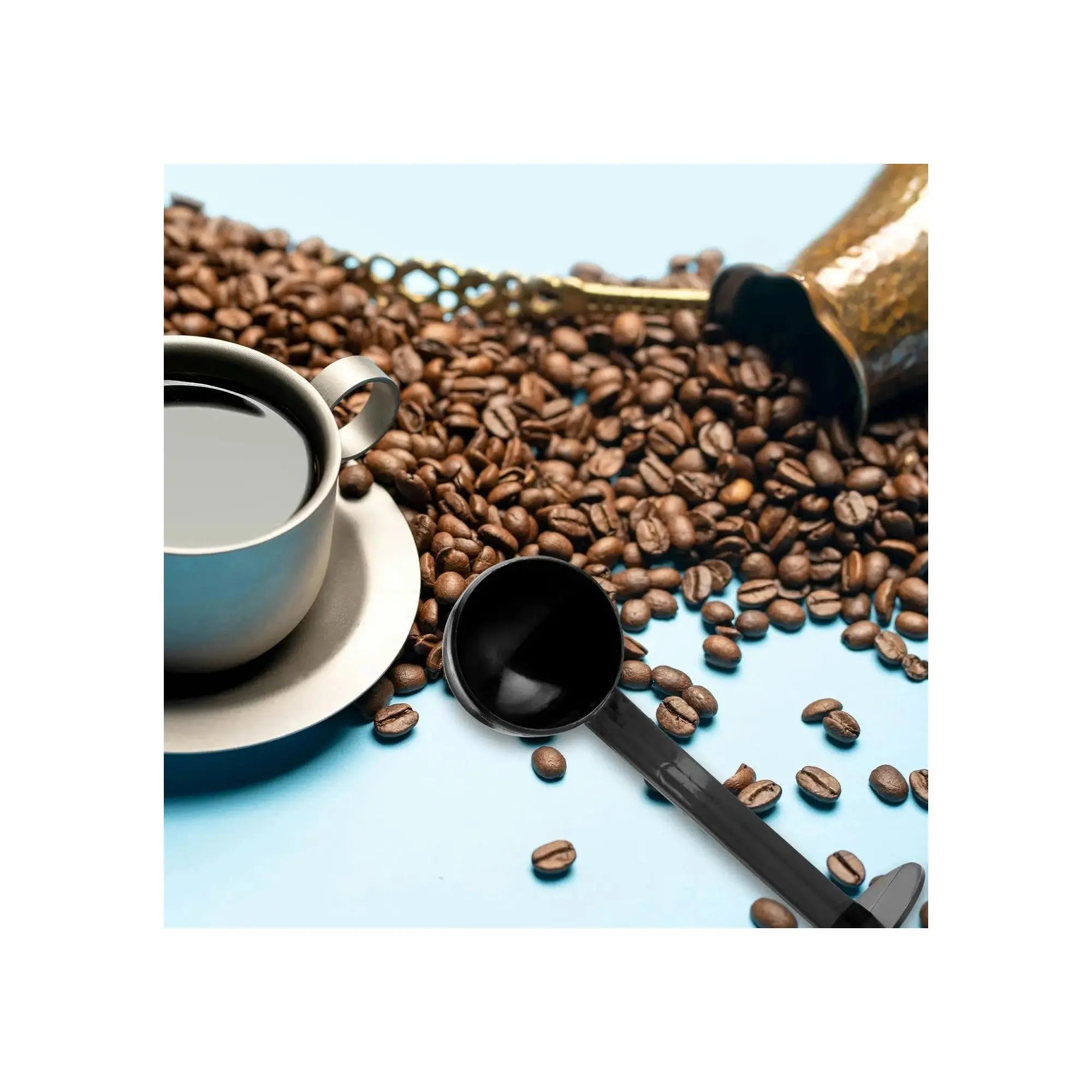 Order Coffee Scoop & Tamper - 2 in 1 Multifunctional Coffee Tamper with 10g Measuring Spoon, Barista Coffee Tamping Tool for Coffee Bean Pressing and Grinding for LE 165.00 at Coffee & Cream, All your coffee needs in one place. Shop Coffee, Beans, Ground