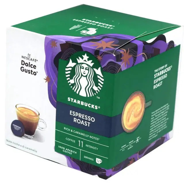 Starbucks Dolce Gusto Espresso Roast Coffee Capsules - 12 Capsules at Coffee & Cream Egypt