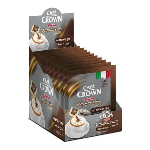 Cafe Crown Ulker - Cappuccino NO Sugar - 25g * 10 Sachets
