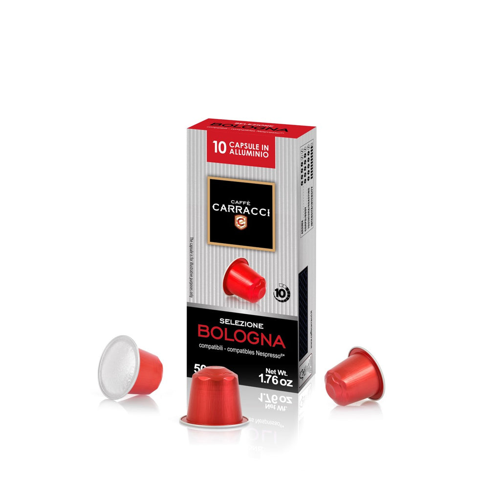 Caffe Carracci - Bologna Compatible With Nespresso Capsules - 10 capsules