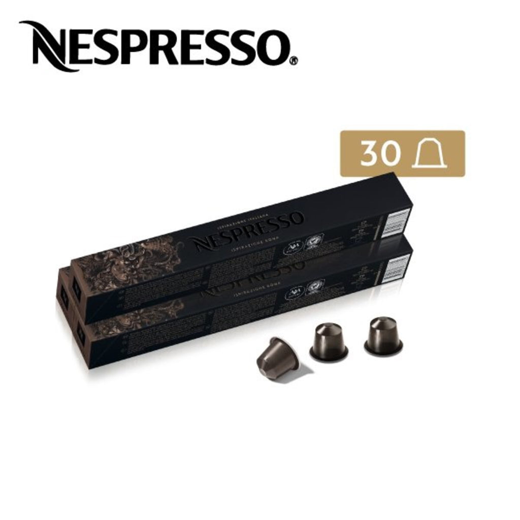 (30 Capsules) Nespresso - Roma - Pack of 3 - Bundle