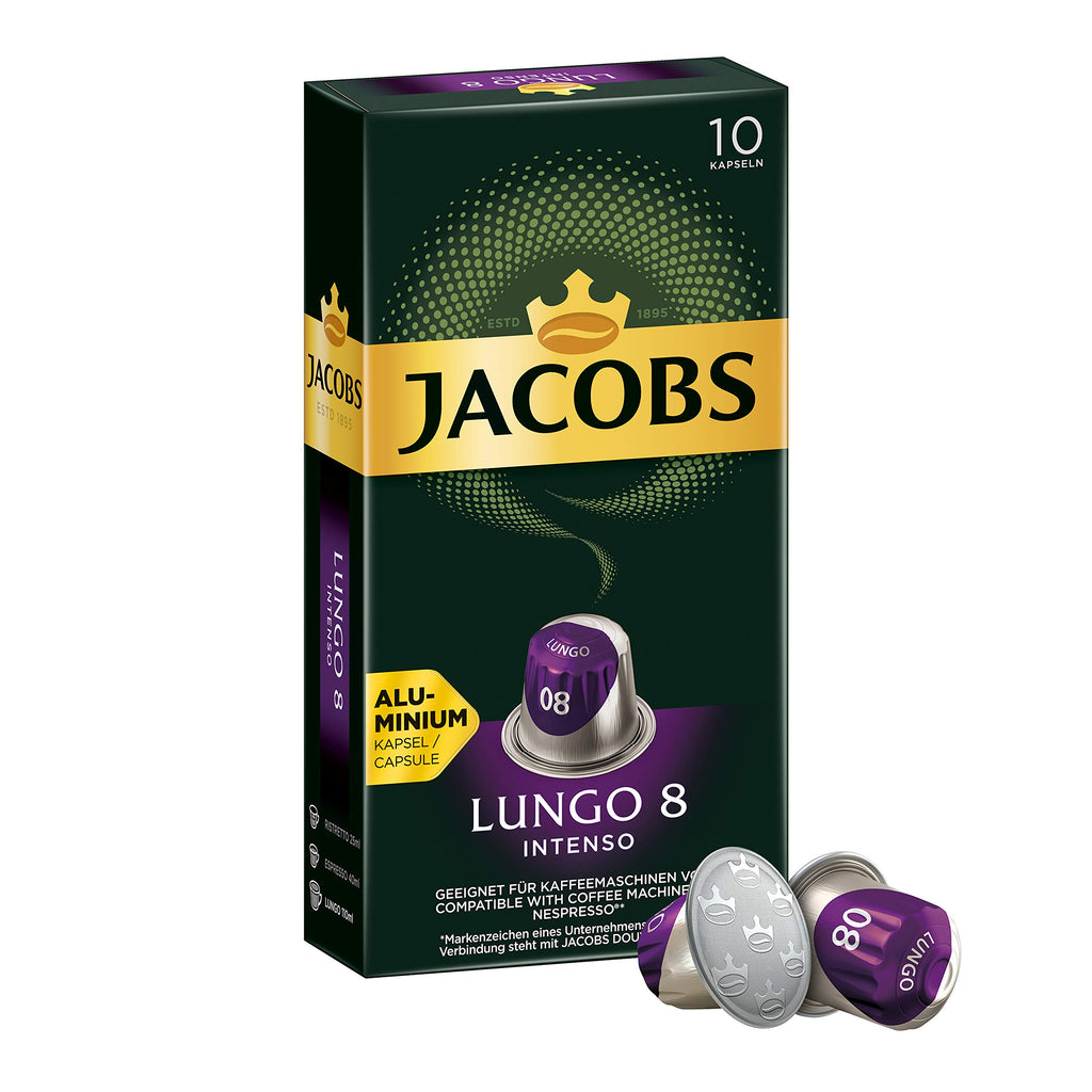Jacobs - Lungo Intenso 8 Nespresso Compatible - 10 capsules