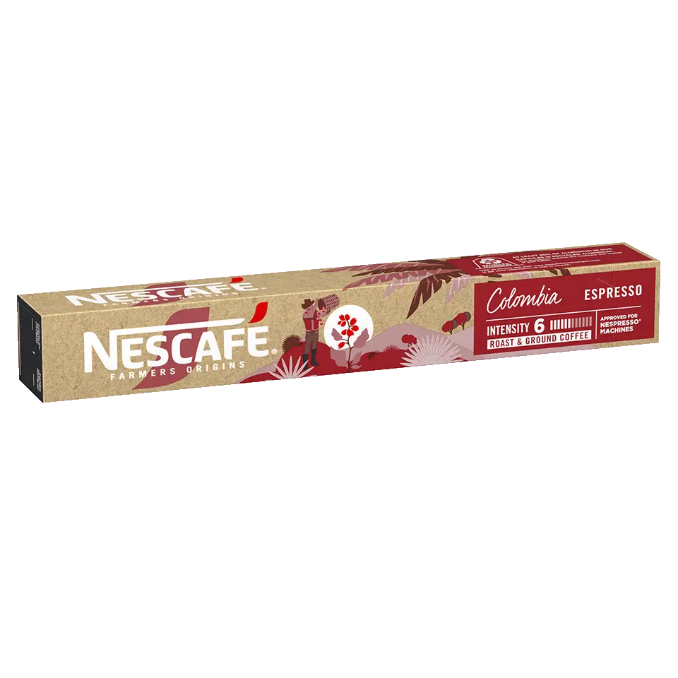Order Nescafe Farmers Origins - Colombia #6 Compatible by Nespresso -10 capsules for LE 325.00 at Coffee & Cream, All your coffee needs in one place. Shop Coffee, Beans, Ground Coffee, Instant Coffee, Creamers, Coffee Machines, Blenders, and more. 50+ Bra