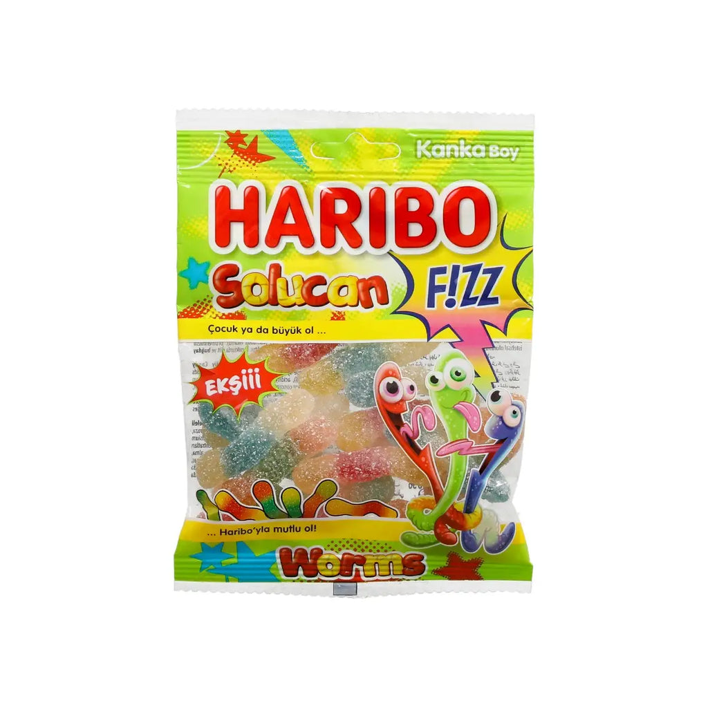 Haribo - Fizz Sour Worms - 80g