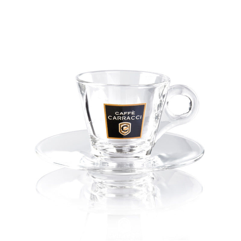 Caffe Carracci - Espresso Cup With Saucer Glass