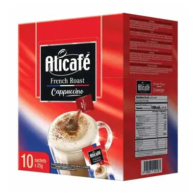 Alicafé - French Roast Cappuccino - 10 sachets Coffee & Cream