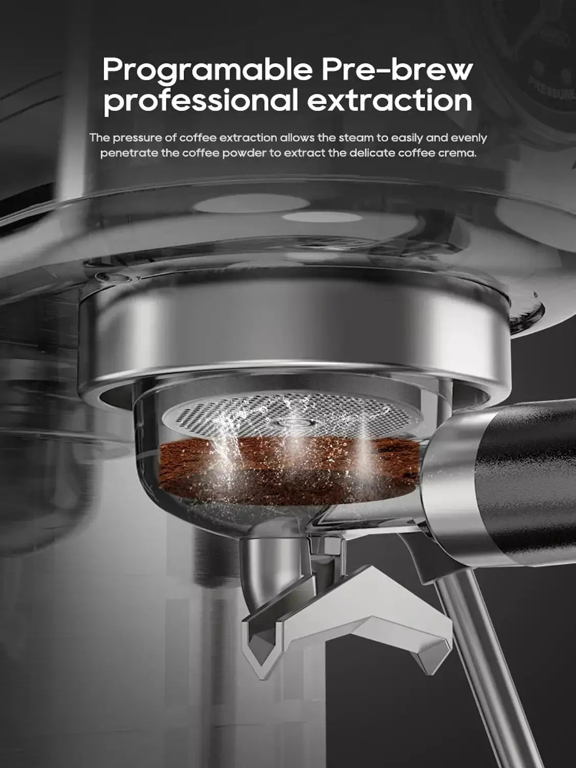 HiBREW - H10B Espresso Coffee Machine 20 bar Coffee & Cream