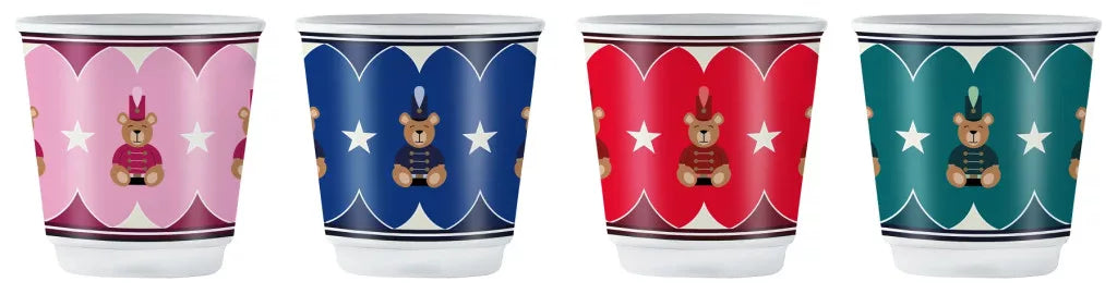 Bialetti Joyful Christmas Espresso Cups Set 4 × 90ml
