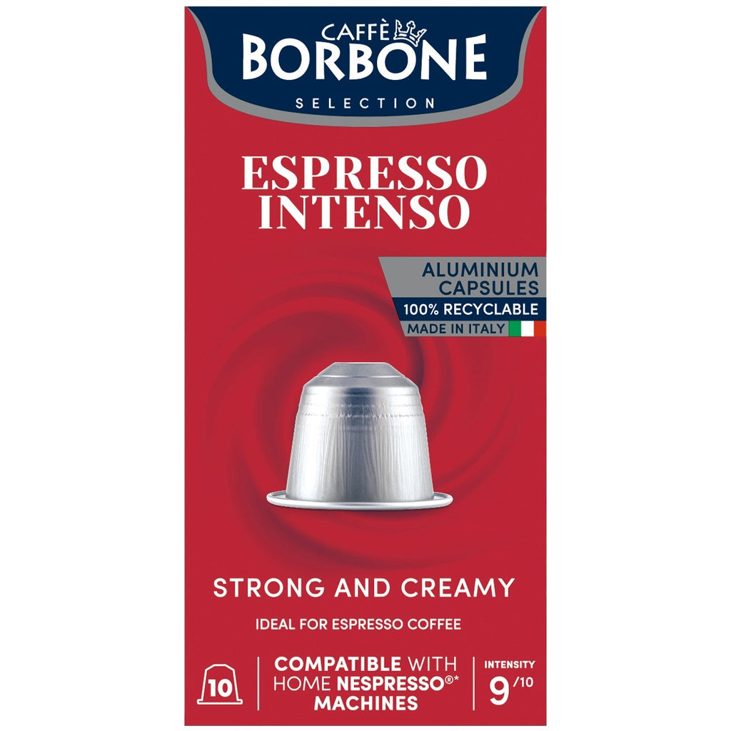 Order Caffe Borbone - Espresso Intenso Nespresso® compatible - 10 capsules for LE 199.00 at Coffee & Cream, All your coffee needs in one place. Shop Coffee, Beans, Ground Coffee, Instant Coffee, Creamers, Coffee Machines, Blenders, and more. 50+ Brands Mo