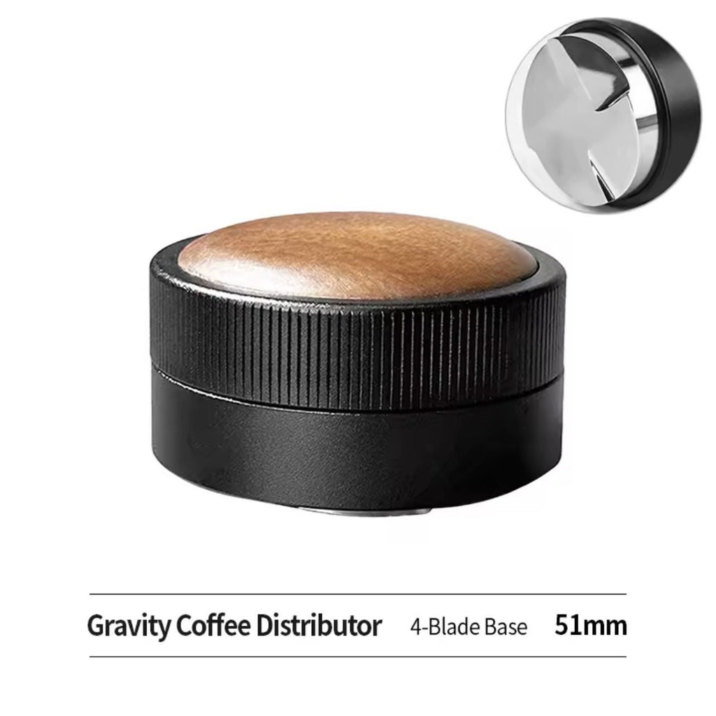Gravity self-leveling 51mm coffee distributor product shot
