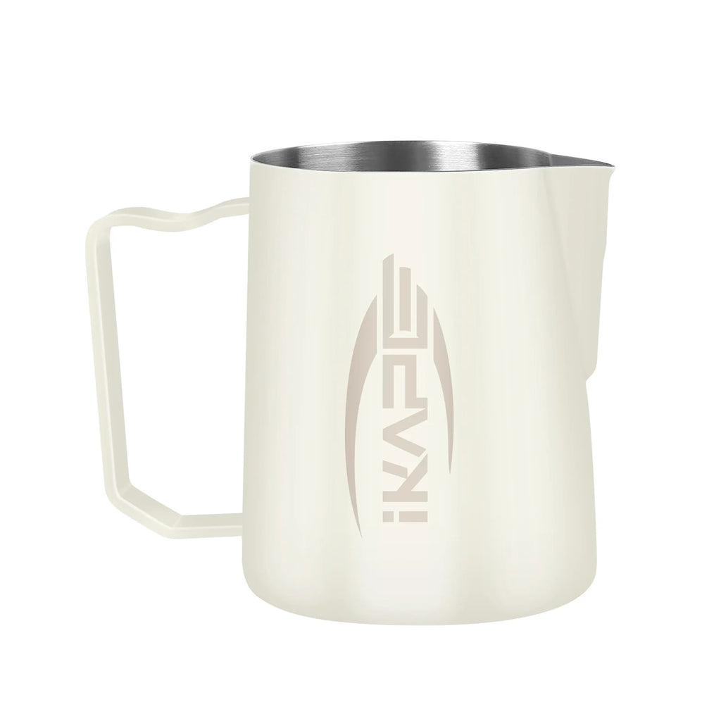White iKape Espresso V2 milk pitcher with hawk spout, 500ml