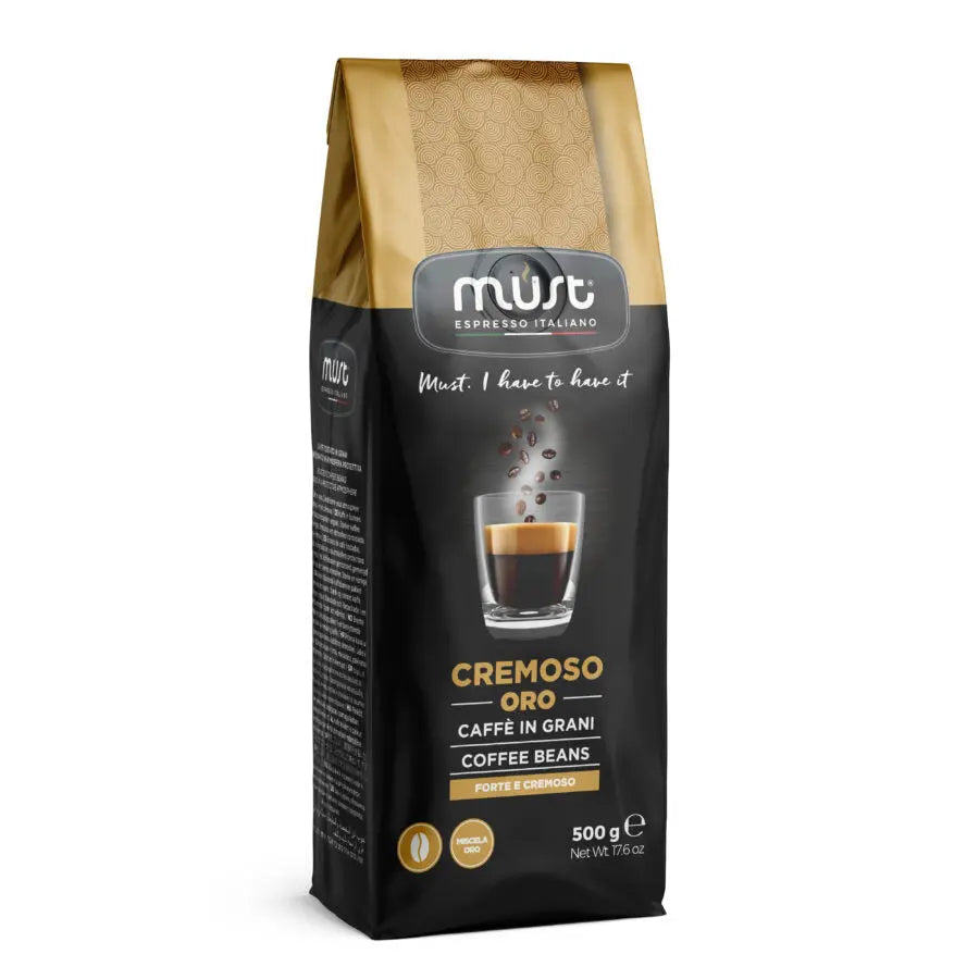 MUST - Cremoso Oro Whole Coffee Beans - 500g at Coffee & Cream Egypt