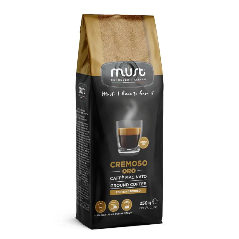 MUST - Cremoso Oro Ground Coffee Espresso - 250g at Coffee & Cream Egypt