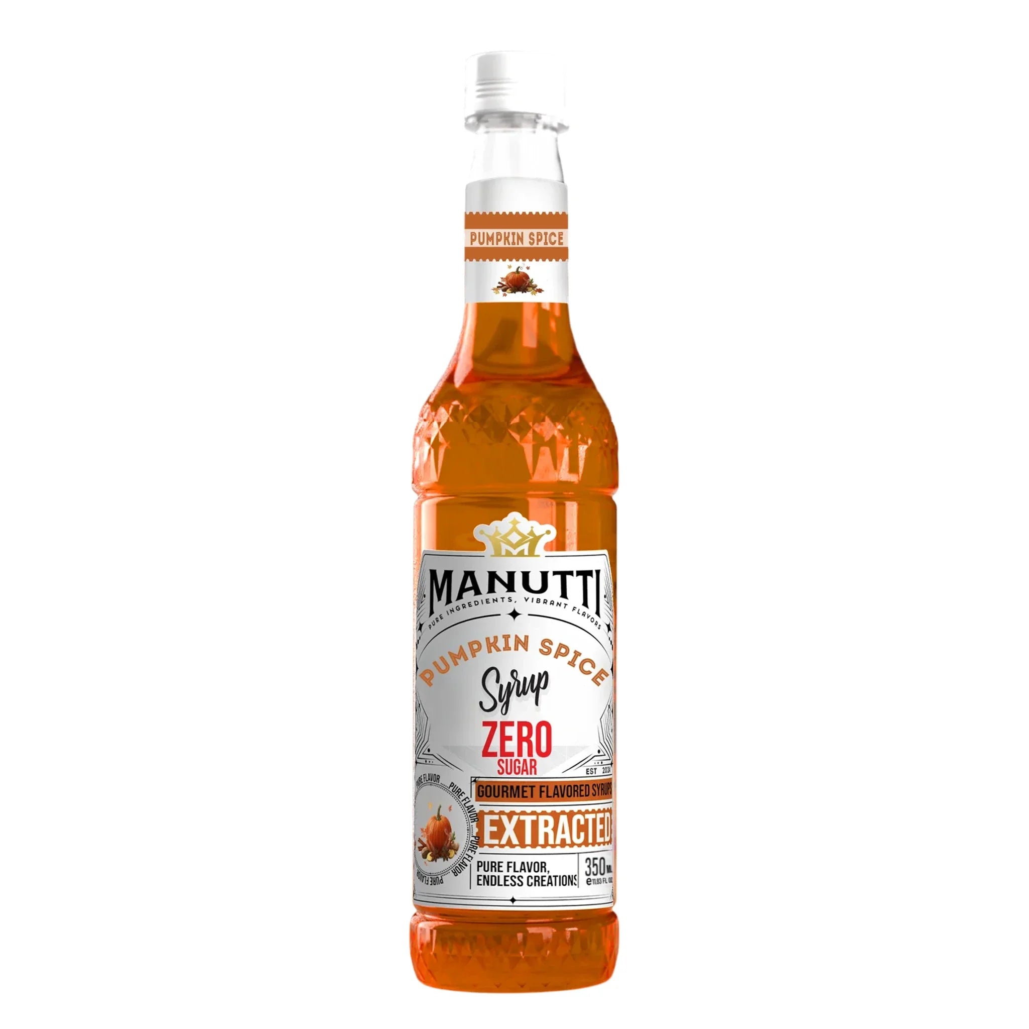 Manutti - Zero Sugar Pumpkin Spice Syrup - 350 ml bottle